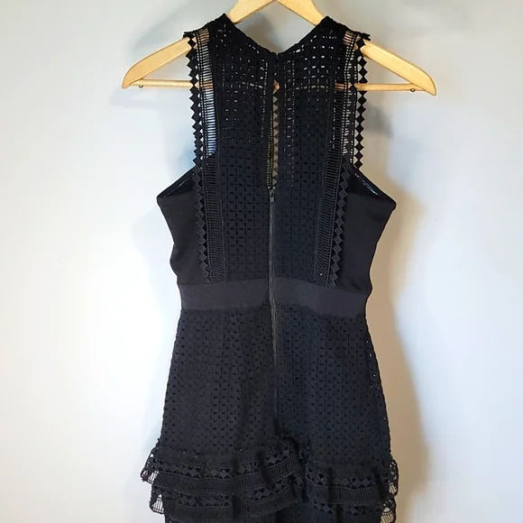 Self Protrait Black Lace Midi Dress - Picture 6 of 9